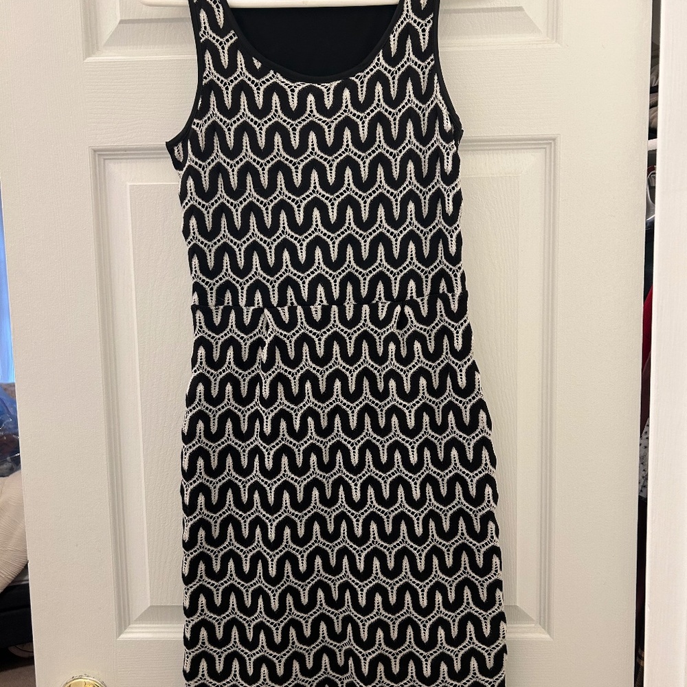 Black and White Body Mini Dress